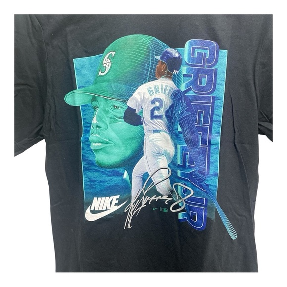 Nike Ken Griffey Jr Graphic Seattle Mariners Men’sSmall-Black -Seattle Legends - Picture 2 of 5